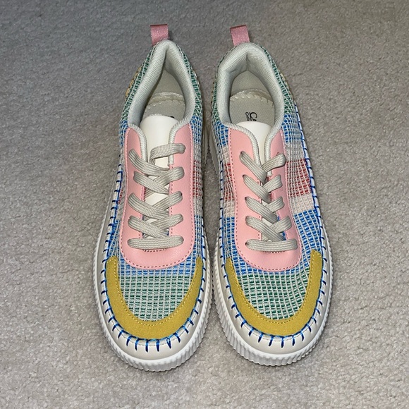 Catherine By Catherine Malandrino Color Block Sneakers Women’s 9.5 Multicolor - Picture 3 of 8